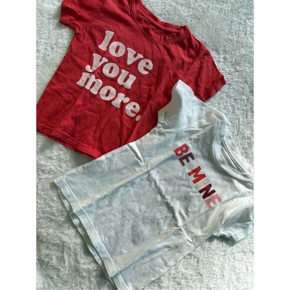 Small Shop Valentine’s Day Graphic Shirts Size 2/3 - Picture 1 of 7